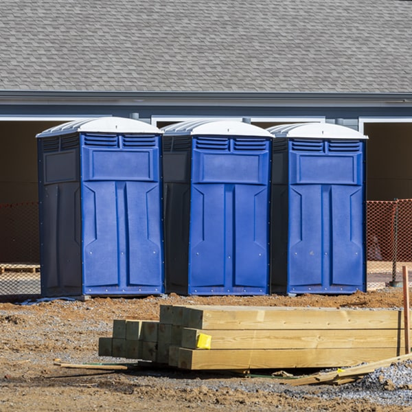 how can i report damages or issues with the portable toilets during my rental period in Skipwith